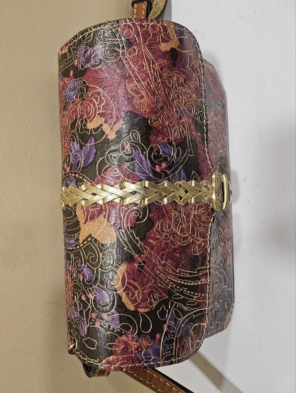 Patricia Nash Vintage Italian Paisley Crossbody Bag - Picture 4 of 13
